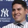 Jacoby Ellsbury donned his No. 22 Yankees jersey for the first time Friday. 